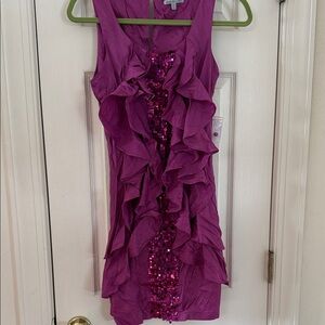 Charlotte Russe Pink Dress with Yellow Accent